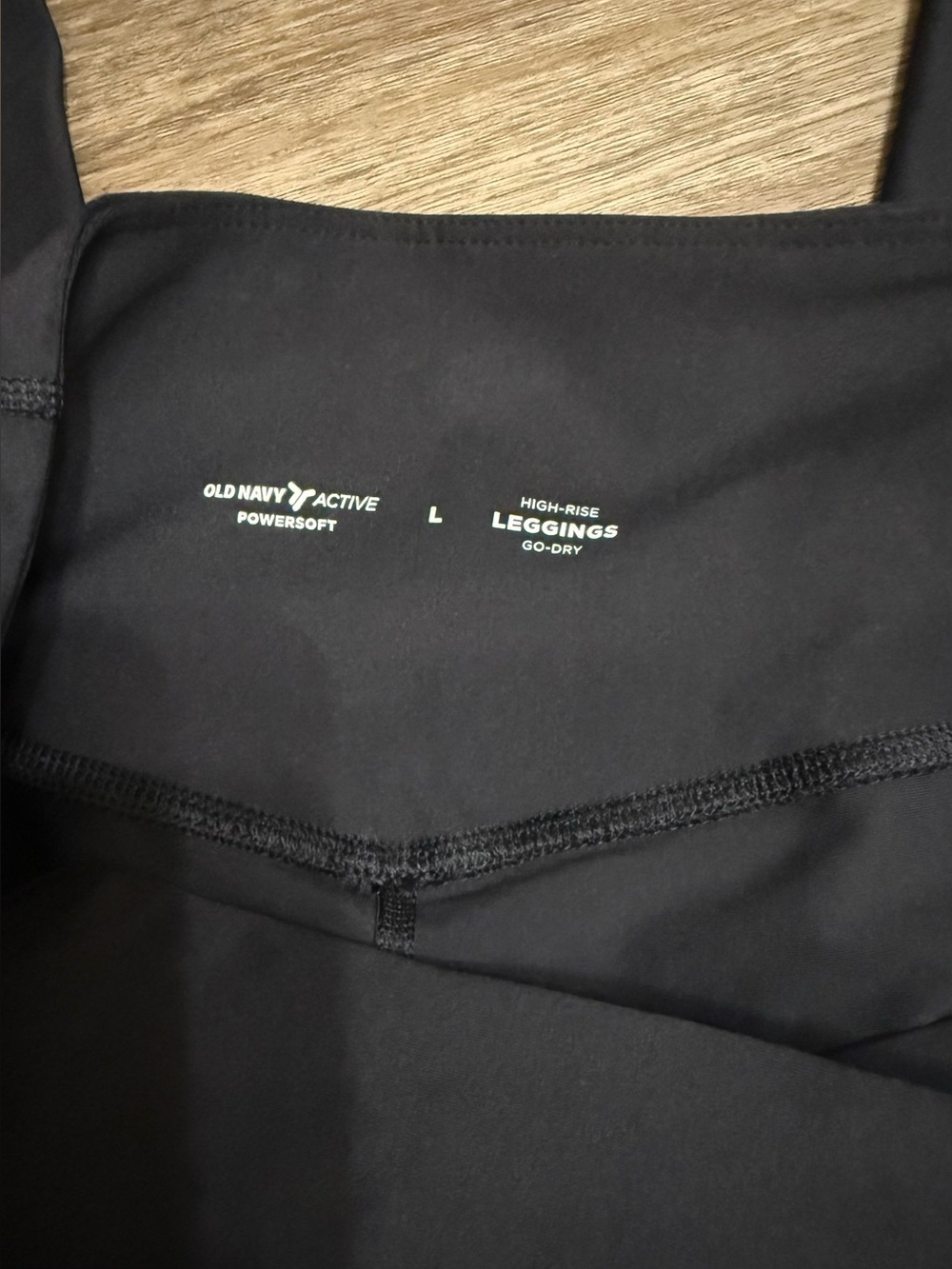 NWT OLD NAVY Black Performance Leggings. Stretch Activewear. Size Large. - Picture 6 of 6